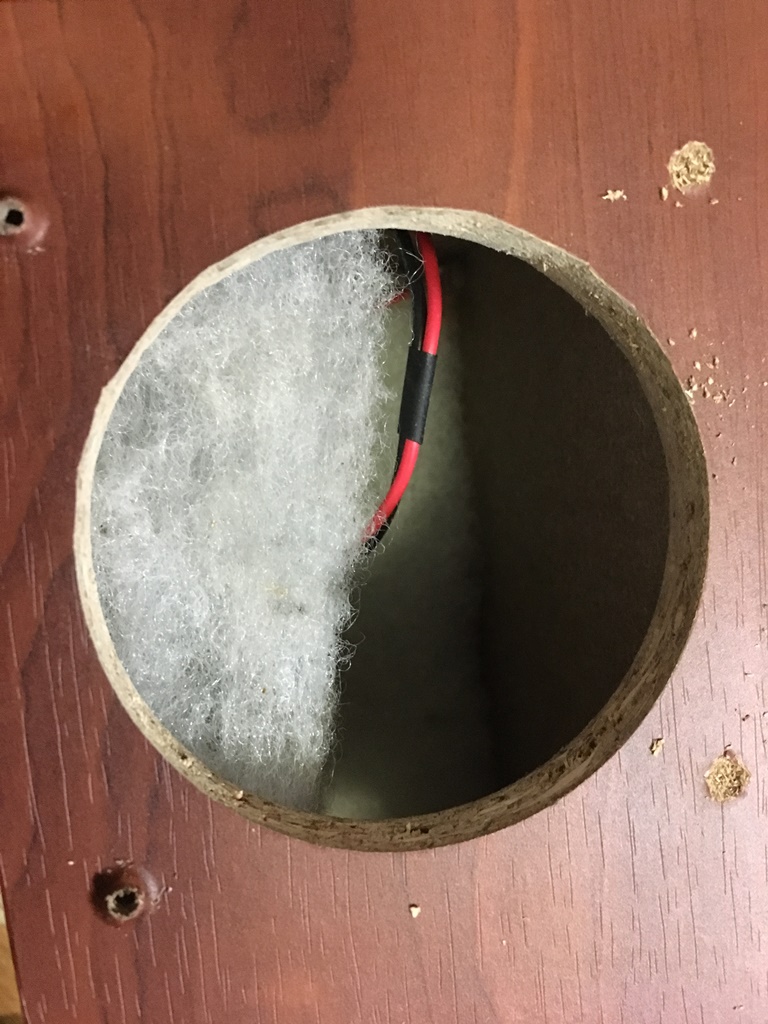 スピーカーユニット用下穴開け